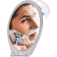 OEM Draaibaar Condensvrij Scheerspiegel mit Zuignap, für Badkamer, Accessoires & Dusche, Chrom