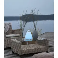 Star Trading LED-Deko 'Twilights' - 18x25x18cm - RGB Wechsel/feste Farbe - Fernbedienung - Aufladbar - IP44