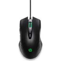 HP X220 Gaming-Maus mit Beleuchtung, Beidhändig, Optisch, USB Typ-A, 3600 DPI, Schwarz