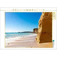 CALVENDO Puzzle Strand von Portimão in Portugal | 1000 Teile Lege-Größe 64 × 48 cm Foto-Puzzle für glückliche Stunden