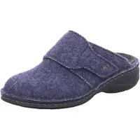 Finn Comfort Goms Damen Hausschuhe Clog blau marine Doublefilz - Größe: 37