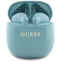 GUESS drahtlose Ohrhörer bluetooth TWS GUTWSJ14ESGQ (gedrucktes klassisches Logo) türkis