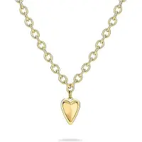 Liebeskind berlin Halskette - Edelstahl Metal Heart - Gr. unisize - in Gold - für Damen