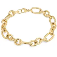 Tamaris Armband "Elegant Chunky", gold (gelbgoldfarben), Armbänder, Damen, 21cm, Edelstahl, Armband