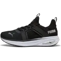 Puma Erwachsene SOFTRIDE Enzo 6 Sneakers 44, Black White Silver Metallic – Größe 44 EU, Black White Silver