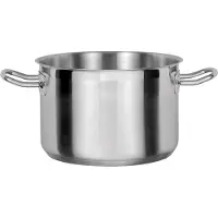 GSW Gemüsetopf "Le Chef", silber (silberfarben), H:23cm Ø:28cm, Töpfe, Gemüsetopf, Topf aus hochwertigem Edelstahl 18/10 in Gastro-Qualität