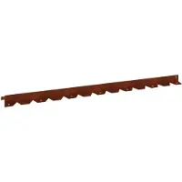 vidaXL Raseneinfassung 30 stk. 102 x 4 x 4 cm Stahl Rostig
