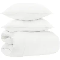 vidaXL Bettwäsche-Set 135 x 220 cm Keine Baumwolle, Bambus, Polyester