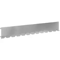 vidaXL Raseneinfassung 10 stk. 102 x 15 x 4 cm Stahl Silber
