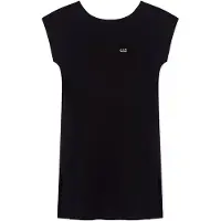 Emporio Armani für Damen. 7W001478_AF10373 Schwarzes Beachwear-Kleid (M), Lässig, Baumwolle, Kurzarm