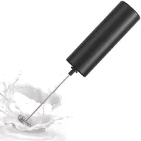 OEM Kompakter, batteriebetriebener Milchaufschäumer Schwarz mit geräuscharmem Motor und hoher Drehzahl