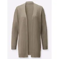 Casual Looks Longstrickjacke , Damen, Gr. 42, schlamm, 100% Polyacryl, unifarben, Strickjacken Longstrickjacke