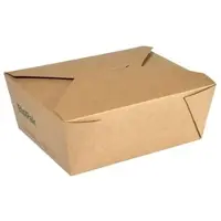Biopak 200x DUNI Bio Box Medium 1000 ml Braun ungeteilt