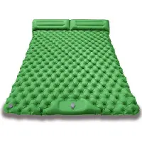 OEM Luftbett 2 Personen 200x120x5cm - Selbstfahrende Pumpe - Camping Schlafsack-Luftbett-Schlafzelt-Grün