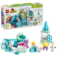 LEGO DUPLO | Disney Frozen Kreativbox mit Elsa und Olaf - Lernspielzeug zur Förderung der Motorik für Kleinkinder - Montessori Set mit 2 Figuren - Geschenk für Mädchen und Jungen ab 2 Jahren - 10462