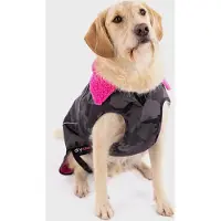 Dryrobe Dog Coat Hundemantel Schwarz Camo Pink S