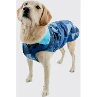 Dryrobe Dog Coat Hundemantel Blau Camo M