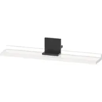 Duravit Sivida Ablage, Halterung Diamantschwarz Matt, 600x115x35mm, SV74310BD220000, Farbe: Weiß Hochglanz