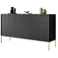 Lookway SIDEBOARDS CORTADO GOLD KSZ154 MIT SCHUBLADEN 154 CM SCHWARZ