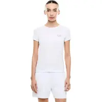 EA7 für Damen. 7W001149_AF12945 T-Shirt Natural Ventus weiß (XL), Lässig, Polyester, Kurzarm