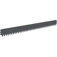 vidaXL Rasenkante 50 stk. 103 x 10 cm Stahl Anthrazit