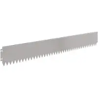 vidaXL Rasenkante 10 stk. 103 x 15 cm Stahl Silber