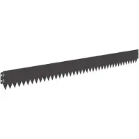 vidaXL Rasenkante 30 stk. 103 x 10 cm Stahl Schwarz
