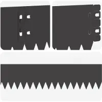vidaXL Rasenkante 50 stk. 103 x 10 cm Stahl Schwarz