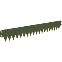 vidaXL Rasenkante 50 stk. 103 x 15 cm Stahl Olivgrün