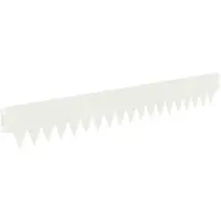 vidaXL Rasenkante 10 stk. 103 x 15 cm Stahl Weiß