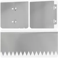 vidaXL Rasenkante 20 stk. 103 x 15 cm Stahl Silber