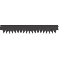 vidaXL Rasenkante 30 stk. 103 x 15 cm Stahl Schwarz