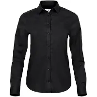 Cotton Classics -18.4025 Luxus Stretch Damen Bluse langarm M schwarz