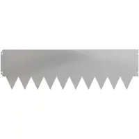 vidaXL Rasenkante 10 stk. 103 x 30 cm Stahl Silber