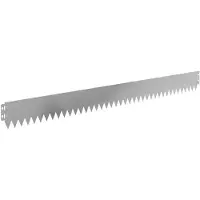 vidaXL Rasenkante 20 stk. 103 x 10 cm Stahl Silber