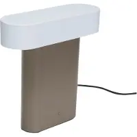 Hubsch LED-Tischleuchte Sleek, braun/hellgrau Eisen, PC