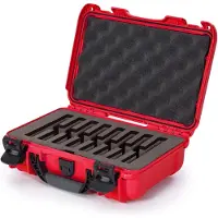 Nanuk 909 Koffer mit Schaumstoffeinlage für 8 Messer, rot