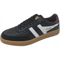 Gola Contact Leather Sneaker Men black/white/burgundy/gum (BR) 8
