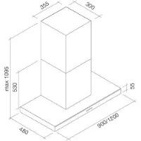 Falmec Lumina NRS, 800 m³/h, A, D, F, 610 m³/h, 37 dB
