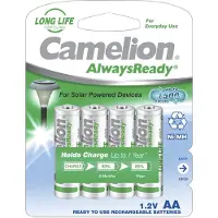 Camelion Nh-aa600ar-bp4, Wiederaufladbarer Akku, Nickel-Metallhydrid (NiMH), 1,2 V, 4 Stück(e), 600 mAh, Grün, Weiß