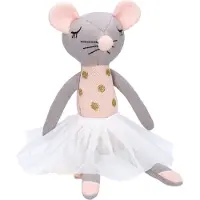 Kidzroom Cuddle Me Tight Maus Lola 40 cm – Fröhliches Tanzplüschtier für Kinder
