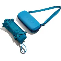 Muitomas Regenschirm + Hülle + Tragegurt Blau