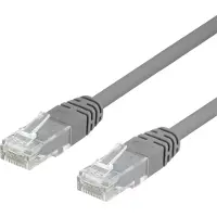 Deltaco TP-620, 20 m, Cat6, U/UTP (UTP), RJ-45, RJ-45, Grau