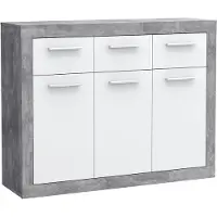 Freiraum Kommode >La Serena II< in Weiß - 117,9x91,5x34cm (BxHxT)