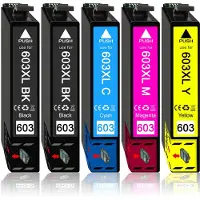 Druckerparadies 5er Sparpack ersetzt Epson 603XL (603) Druckerpatronen im Multipack