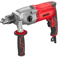 HECHT Schlagbohrmaschine 1077 | 1200 W | 2-Gang-Metallgetriebe | stufenlose Drehzahl | Metallbohrfutter 13 mm | Alu-Getriebegehäuse