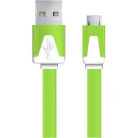 Esperanza EB182G, 1,8 m, USB A, Micro-USB B, USB 2.0, Männlich/Männlich, Grün, Weiß