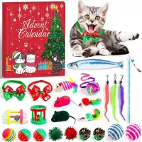 Sonstiges Rorchio Adventskalender Katzen Spielzeug Federstab Fisch Maus Ball Glocke