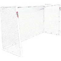 Powershot Fußballtor PRO - In Deutschland hergestellt - 3,7 x 2 m - aus WETTERFESTES uPVC - Ball inkl. !