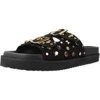Carmela für Damen. 16240102-NEGRO Ledersandalen 162401 schwarz (37), 1 bis 3 cm, Keine, Lässig